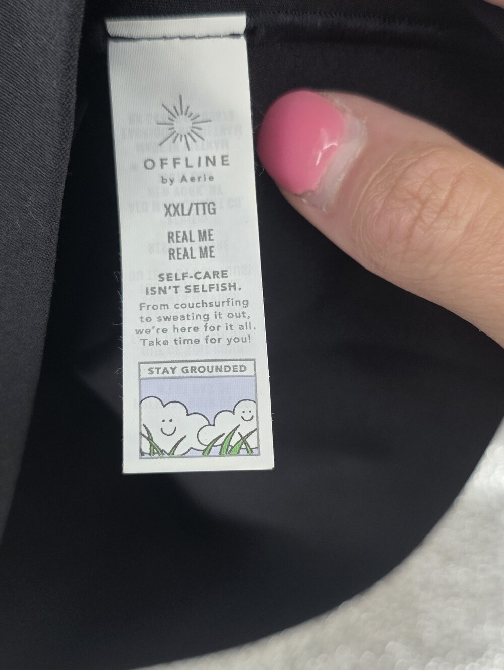 New Offline By Aerie Real Me Hold Up! Racerback Sports Bra Large - Picture 5 of 9